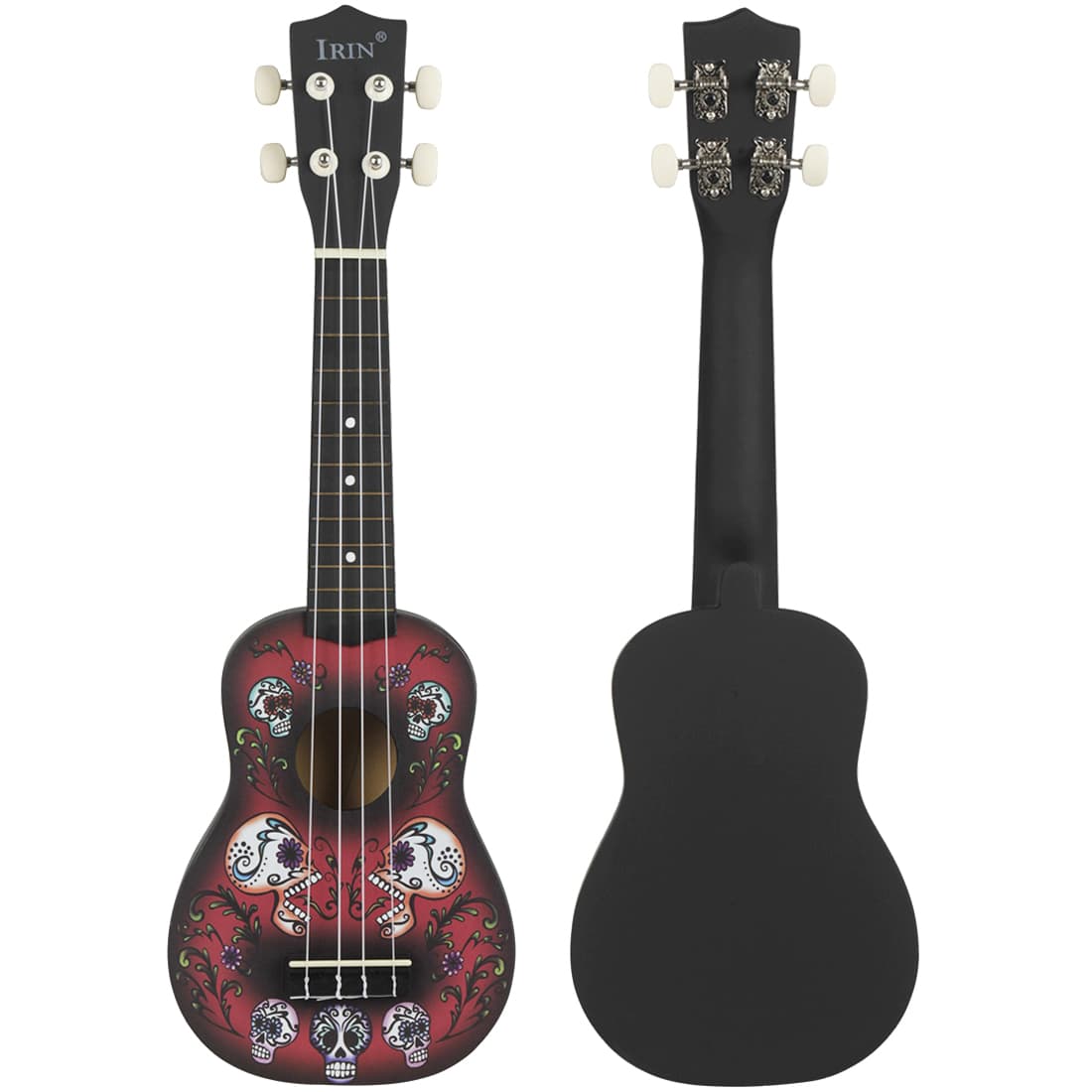  IRIN 21 polegadas Ukulele 4 Cordas Guitarra Acústica Escura Mini Guitarra Baixista de Madeira Ukulele Instrumento