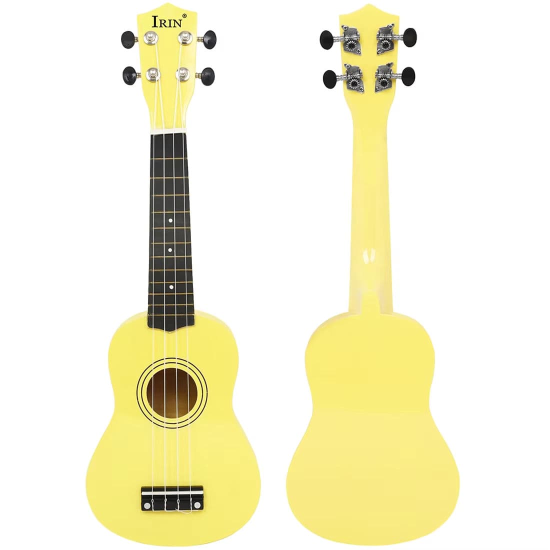  IRIN Ukulele 21 polegadas 4 cordas guitarra amarela havaiana mini guitarra baixo madeira Ukulele instrumento musical de