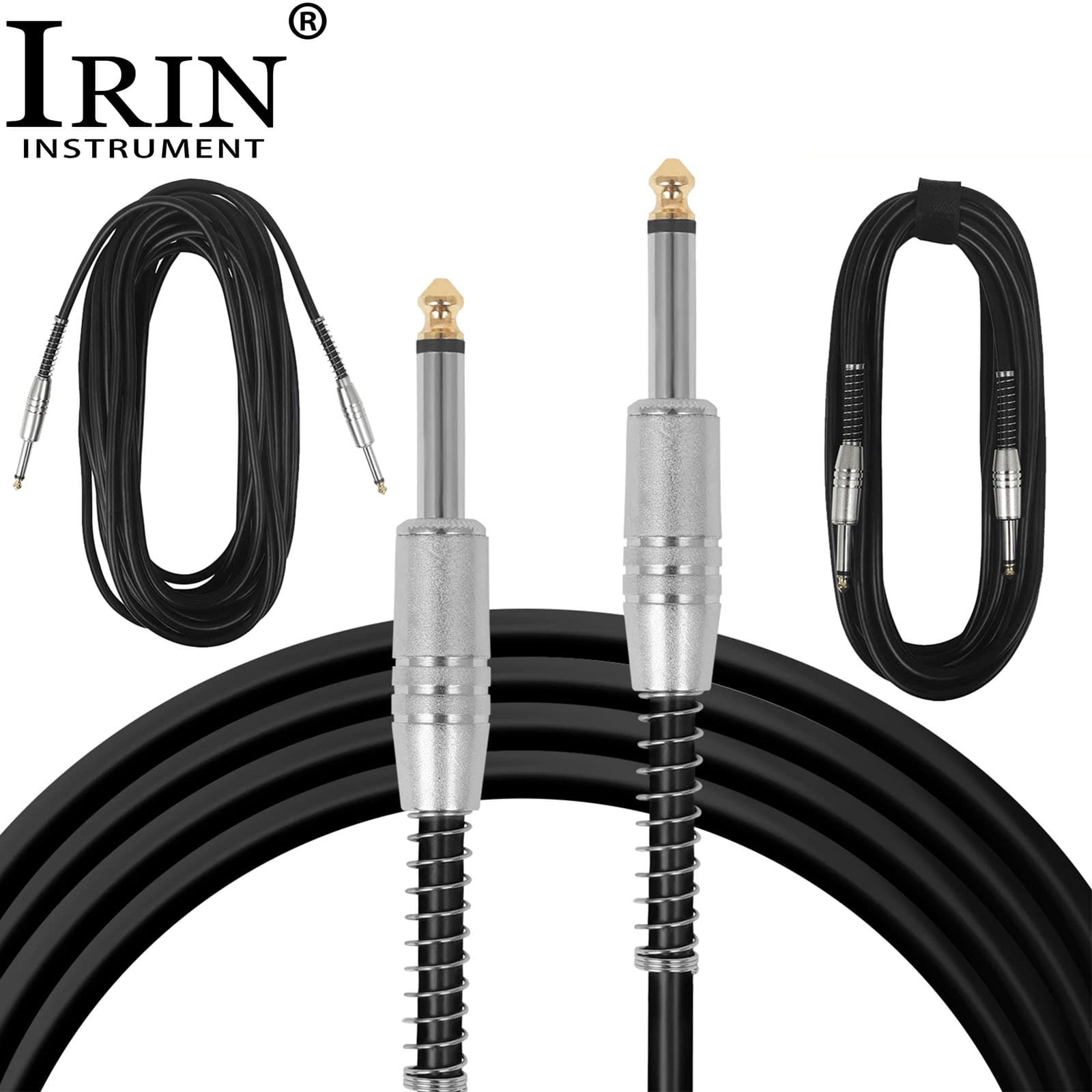 Cabos de conexão para guitarra elétrica IRIN, cabos blindados sem ruído, 3M, 5M, 10M