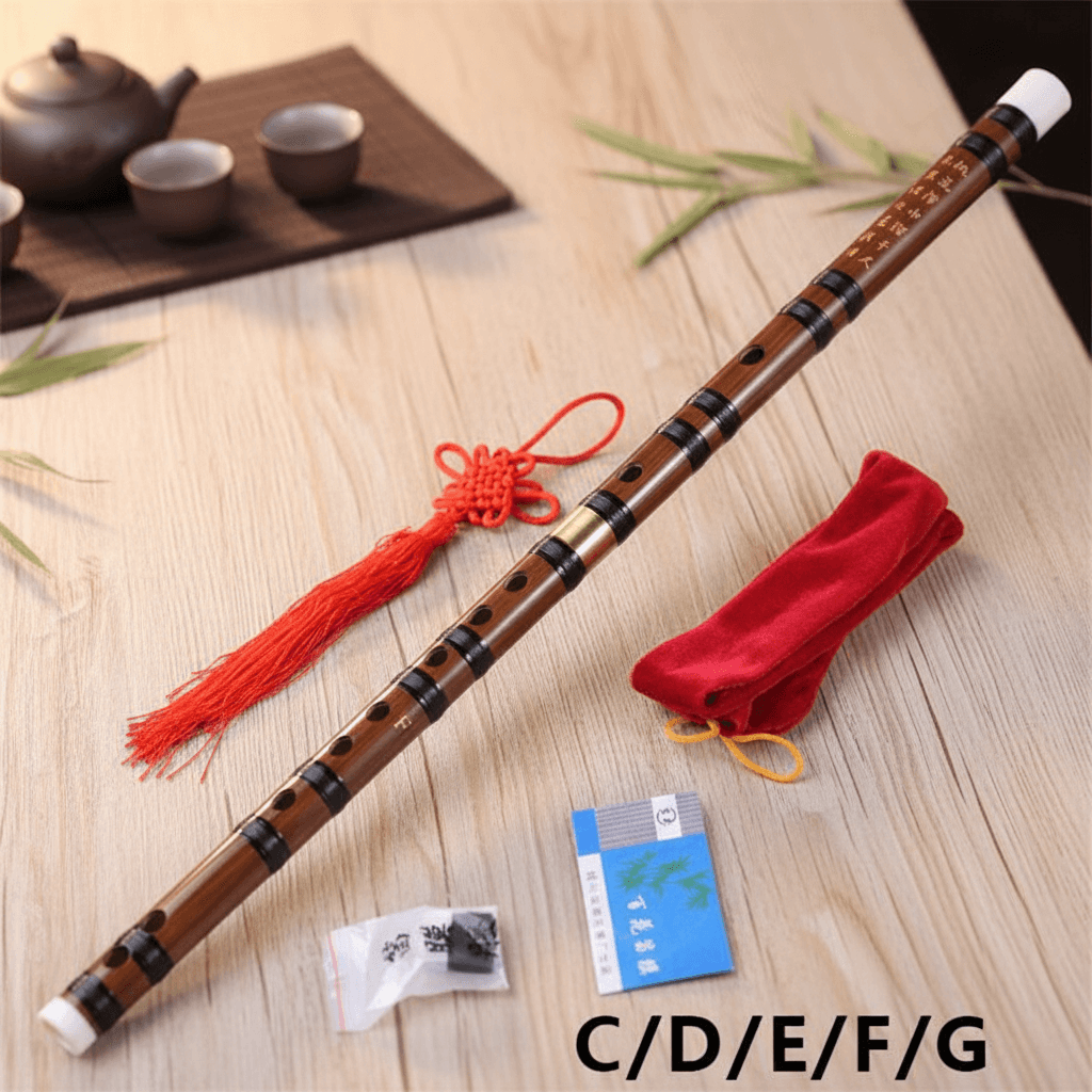  Instrumentos musicais Profissionais Flauta de Bambu de Alta Qualidade Flautas Transversais Chinesas Flauta de Madeira