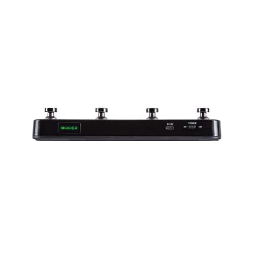 MOOER Controle de pedal sem fio F4 Black Prime P1 para comutação predefinida, controle de looper e bateria