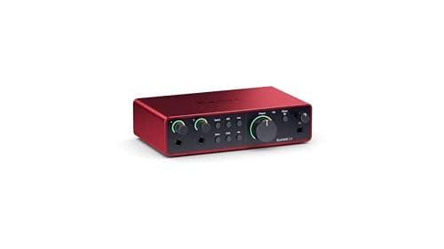 Interface Focusrite Scarlett 2i2 4th Gen - Placa de Áudio 4 Geração