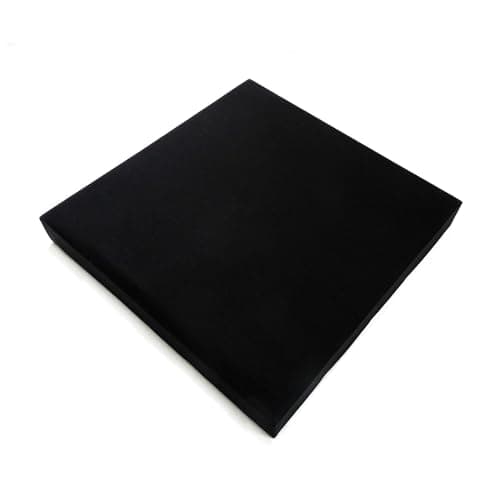 Painel de tratamento acústico, lã de rocha, 64x64x5cm, alta densidade (Preto)