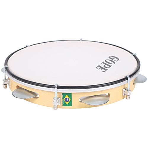 PANDEIRO INICIANTE 10'' 6 AFIN 10(5) PRAT GALV. ENVERN. PELE NYLON (631PE)
