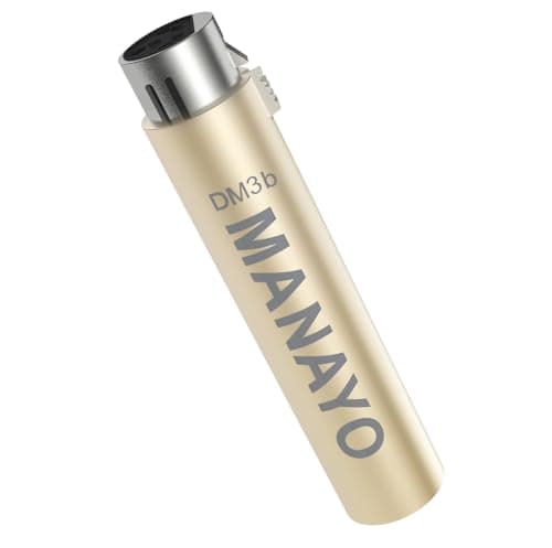Pré-amplificador de microfone em linha para microfones de fita dinâmicos e passivos (latão atualizado) em ouro