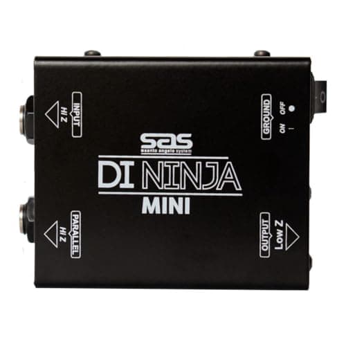 Direct Box Passivo DI NINJA MINI Santo Angelo - Caixa preta com texto branco