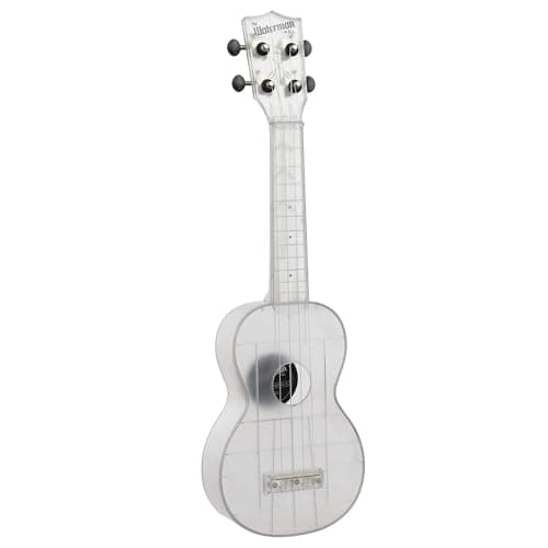 Kala Brand Music Co. Coleção Waterman Mar, Ukulele de 4 cordas, vidro fosco, soprano (KA-WMT-CL-S)