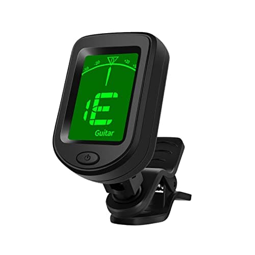 Afinador de Guitarra Clip-on Digital Cromático KKcare T-02 com Display LCD Verde