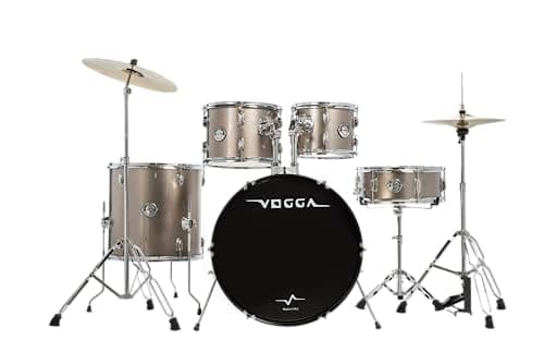 BATERIA ACÚSTICA VOGGA PULSE BUMBO 22" VPD222 CHR (CHROME)