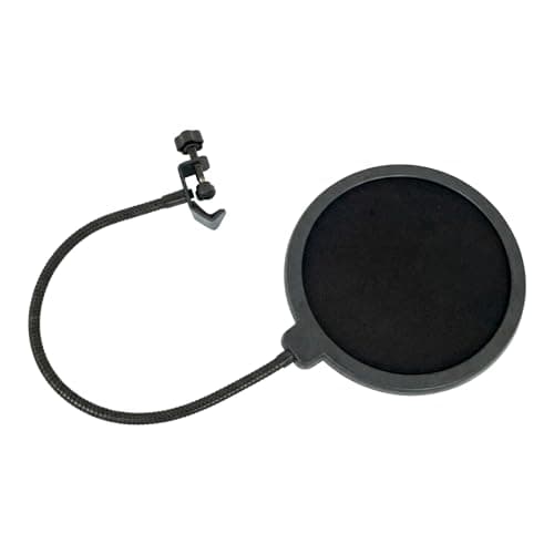 Sou Foto | Pop Filter POP-001 Filtro Anti Pop Windscreen para Microfone com Haste Flexível e Clamp Ajustável