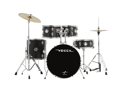 BATERIA ACÚSTICA VOGGA JAM BUMBO 20" VPD420 MTB (MATTE BLACK)
