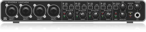 Behringer UMC404HD Interface de Áudio USB MIDI, Black