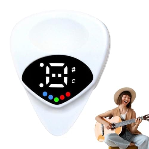Afinador de guitarra digital 2 em 1 com tela LED
