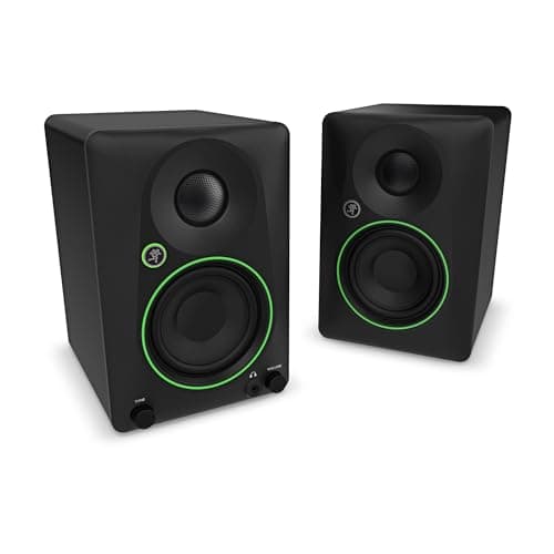 Mackie Monitores de estúdio alimentados por 3,5 polegadas com controle de tom e Bluetooth