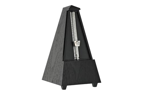 Wittner Metrônomo de revestimento de plástico 903304 sem sino, preto