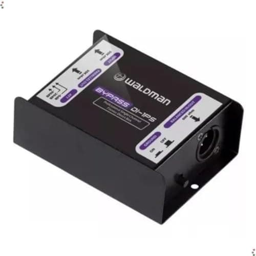 Direct Box Waldman Passivo com 1 Canal Mono DI 1PS em fundo branco