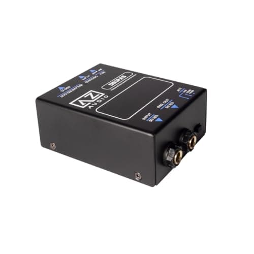 Caixa DI Direct Box Passivo 1 Canal Profissional AZ Audio DB1PAS preto