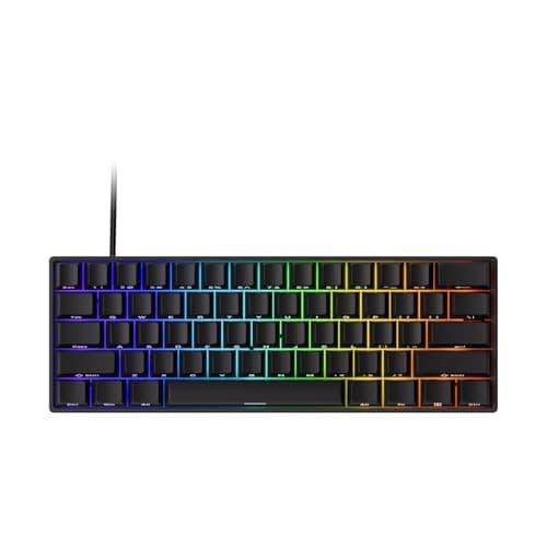 Teclado Mecânico Gamer Magnético Akko x Monsgeek Fun60 Pro SP Preto 8k Switch Akko Glare Linear AKKO01-00005-BLK