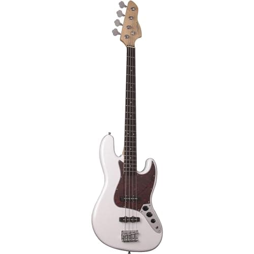 Contrabaixo Elétrico JAZZ BASS 4 Cordas GB 100 Branco/Turtl GIANNINI