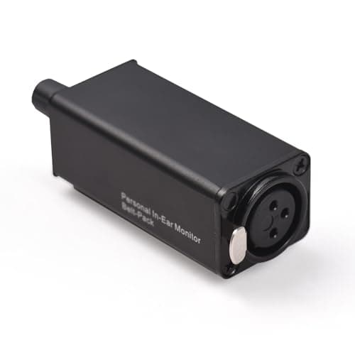 QANYEGN No amplificador do monitor de ouvido, amplificador de fone de ouvido estéreo portátil, amplificador de fone de ouvido de saída de 3,5 mm para músicos tacitores de teclados