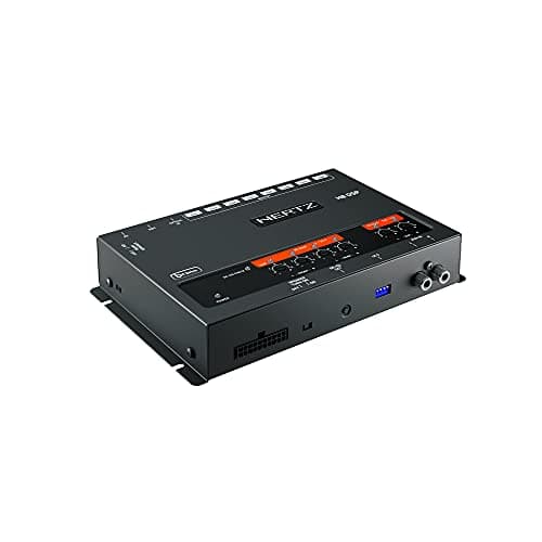 Processador de interface digital Hertz H8 DSP, preto, com controles no painel frontal e marca HERTZ.