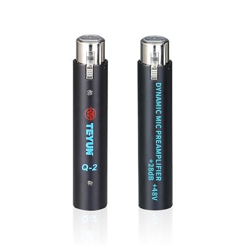 Pré-amplificador de microfone TEYUN, ganho de 28 dB, amplificador dinâmico compacto em linha ativo
