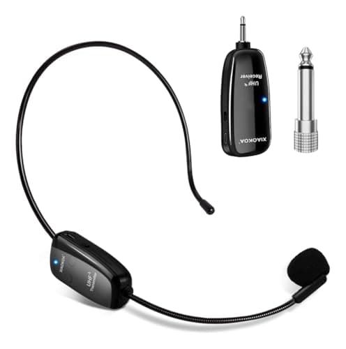 Microfone Sem Fio Headset Conferencia Professor Show Wireless, Sistema de microfone sem fio de 2,4 G, alcance de 50 metros, Plug and Play, Igreja, Aula Conferencia Professor Show