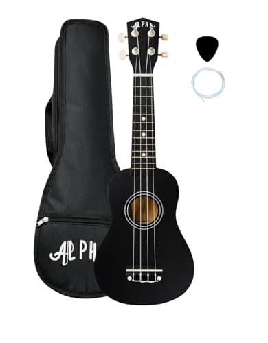 Ukulele Soprano Preto para Iniciantes com Bag Palheta e Cordas