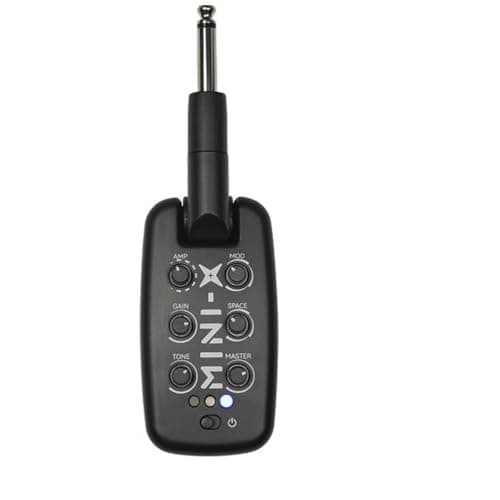 M-VAVE MINI-X Amplificador para Fones de Ouvido Portátil com Bluetooth, 9 Tons de Amplificador, Bateria 5h - Ideal para Guitarra, Baixo e Prática Silenciosa em Casa ou Viagem