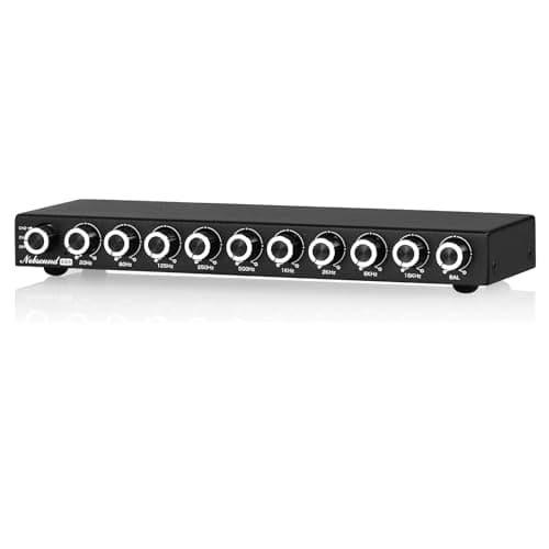 Pré-amplificador de equalizador estéreo HiFi de 9 bandas Nobsound, processador de áudio analógico para casa e carro.