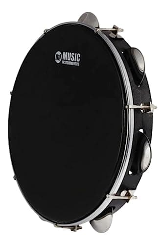 PANDEIRO MUSIC PHX 10 CORPO 87ABS PELE POLY 7 AFINAÇÕES Cor:Preto