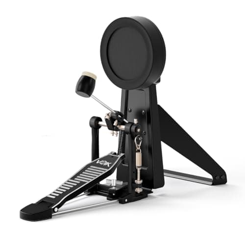 Pad De Bumbo Bateria Eletrônica Em Mesh 6" Com Pedal Voik Universal