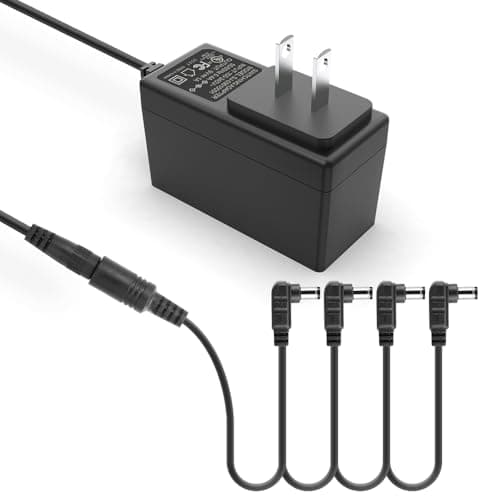Fonte de alimentação para pedal de guitarra, 9V, 1A, adaptador PSA Boss