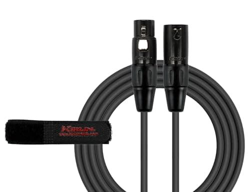 Cabo de microfone KIRLIN Cable MPC-270PB-25/BK, XLR, preto, 7,6 metros
