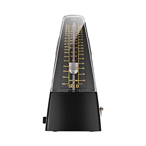 Metrônomo, Romacci Metrônomo mecânico universal padrão Material ABS para guitarra, violino, piano, bumbo, instrumento musical, ferramenta de prática para iniciantes