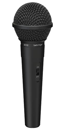 Microfone dinâmico Behringer BC110, preto com detalhes em cinza