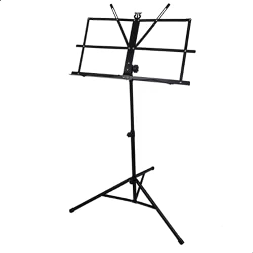 Estante Partitura Pedestal Musical Dobrável Tripé Apoiador com Bag Inclusa