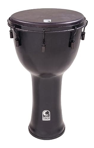 Djembe Toca SFDMX-14BMB Freestyle Black Mamba, preto, 35,5 cm, com bolsa