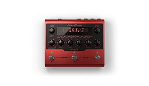 IK Multimedia Pedal de distorção AmpliTube X-Drive, distorção de todos os tempos, overdrive, penugem, compressor e mais com emulação de gabinete integrado