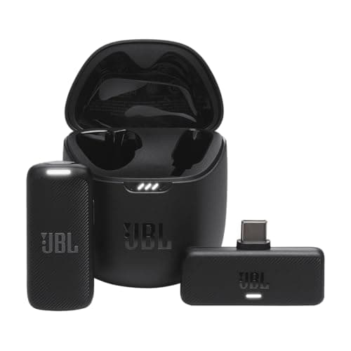 JBL, Microfone Sem Fio, Quantum Stream Wireless, Lapela, USB-C - Preto