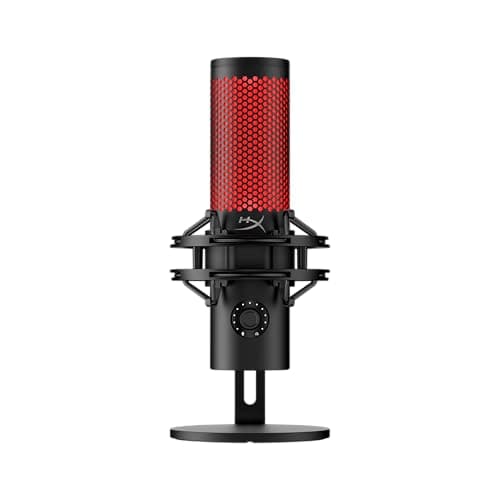 Microfone Condensador USB HyperX QuadCast 2 - Gravação em Alta Resolução para Streaming e Podcasts, com Controles Integrados, Suporte Antichoque Removível, 4 Padrões Polares, Preto (872V1AA)