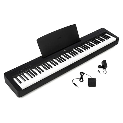 Piano Digital Portátil P 145BT B Preto 88 Teclas Sensitivas Bluetooth 5.0 Yamaha