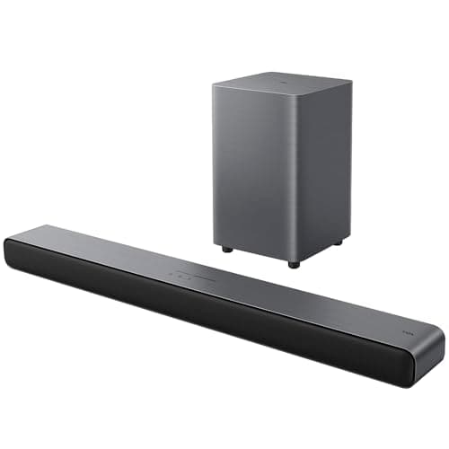 TCL, Soundbar, 2.1CH, S55H, Potência 220W, Sistema Dual Bass, Subwoofer sem Fio, Dolby Atmos