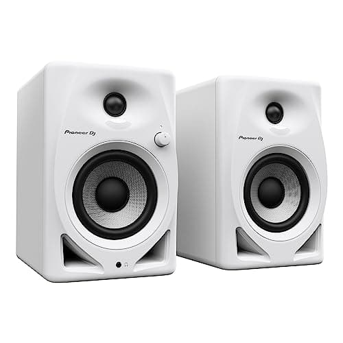 Pioneer DJ Monitor de estúdio, branco (DM-40D-W)