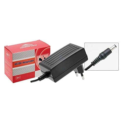 Fonte de alimentação preta para 4 pedais 9V 2000mA bivolt importada com cabo conectado
