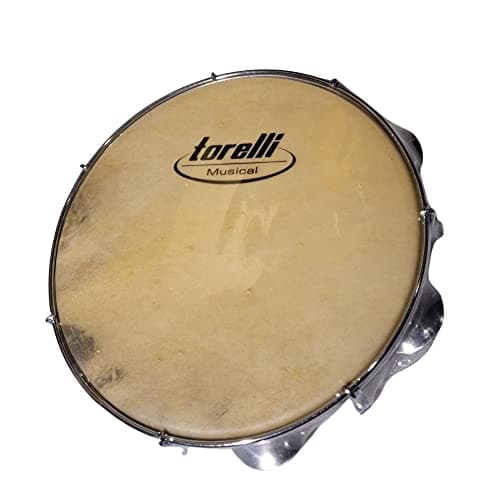 PANDEIRO 10'' INJETADO PRETO PELE ANIMAL
