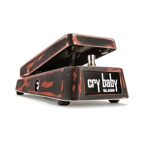 Pedal de efeito de guitarra Cry Baby Slash (SC95) em estilo vintage, preto e laranja