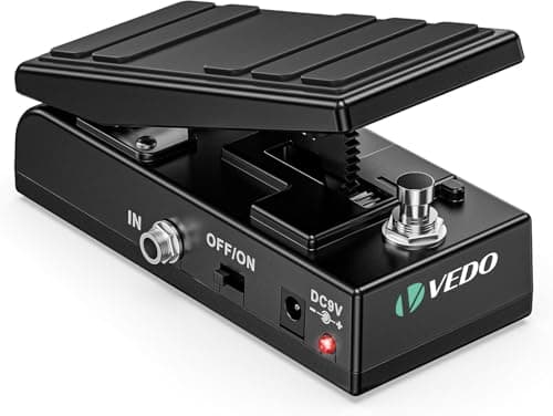 Pedal de Wah e Volume VEDO para Guitarra Elétrica - Preto