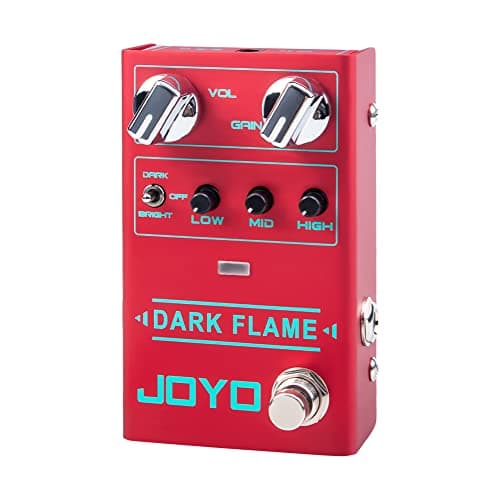 JOYO Pedal de Efeito de Guitarra de Distorção de Alto Ganho de Metal Moderno com Diferentes Estilos de Tom para Guitarra Elétrica - True Bypass (Dark Flame R-17)