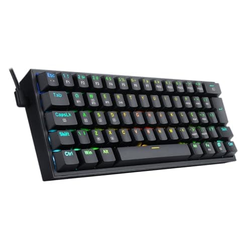 Teclado Mecânico Gamer Redragon Fizz Pro RGB Preto Switch Azul K616-RGB-B (PT-BLUE)